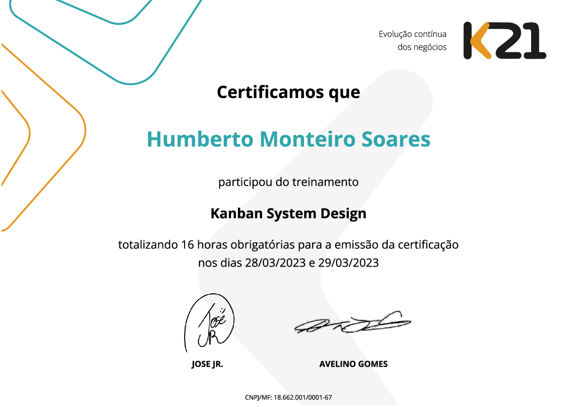 Certificado K21